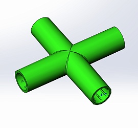 Пресс-форма Крестовина пластмассовая для теплицы