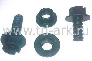 Пластиковые болт и гайка